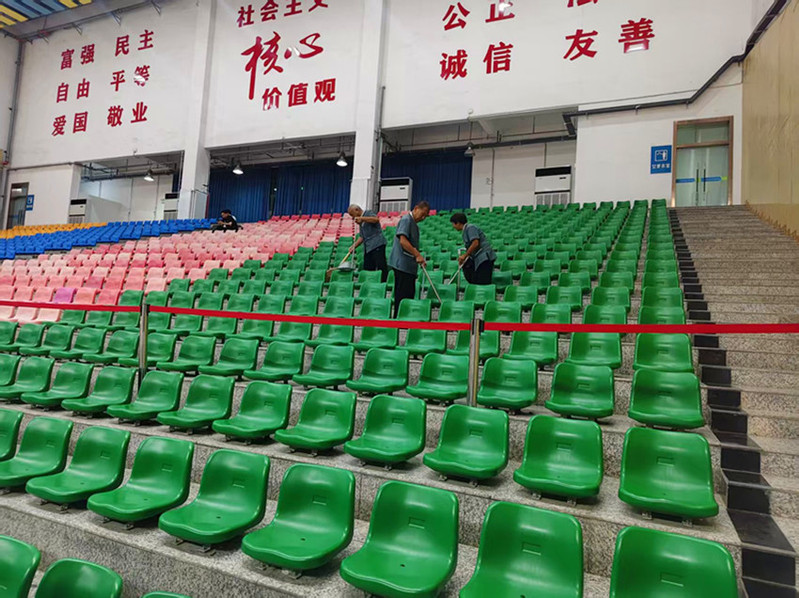 细致保洁护航赛事   后勤服务彰显担当